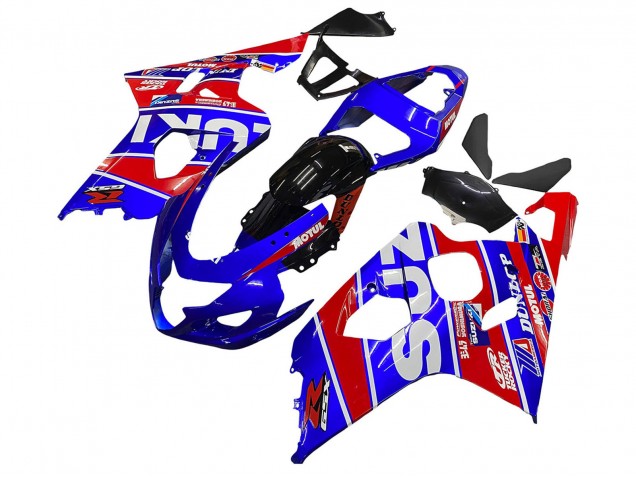 Purchase 2004-2005 Blue Red Black Motul Dunlop Suzuki GSXR 600 / GSXR 750 Motorcycle Fairings UK