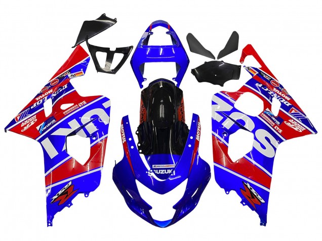 Purchase 2004-2005 Blue Red Black Motul Dunlop Suzuki GSXR 600 / GSXR 750 Motorcycle Fairings UK