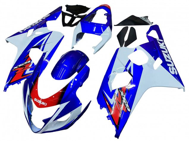Purchase 2004-2005 White Blue Red Suzuki GSXR 600 / GSXR 750 Motorcycle Fairing UK