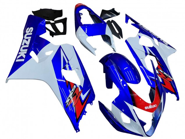 Purchase 2004-2005 White Blue Red Suzuki GSXR 600 / GSXR 750 Motorcycle Fairing UK