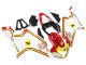 Purchase 2004-2005 White Red Yellow Michelin Texaon Heron 7 Suzuki GSXR 600 / GSXR 750 Motorcycle Fairings UK