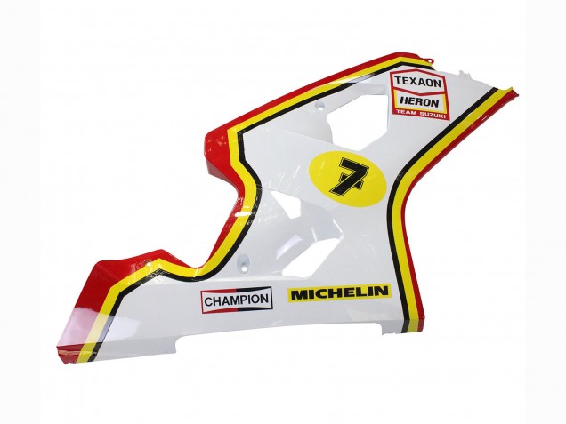 Purchase 2004-2005 White Red Yellow Michelin Texaon Heron 7 Suzuki GSXR 600 / GSXR 750 Motorcycle Fairings UK