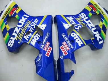 Purchase 2004-2005 Blue White Yellow Green Telefumica Motul MoviStar Suzuki GSXR 600 / GSXR 750 Motorcycle Fairings UK