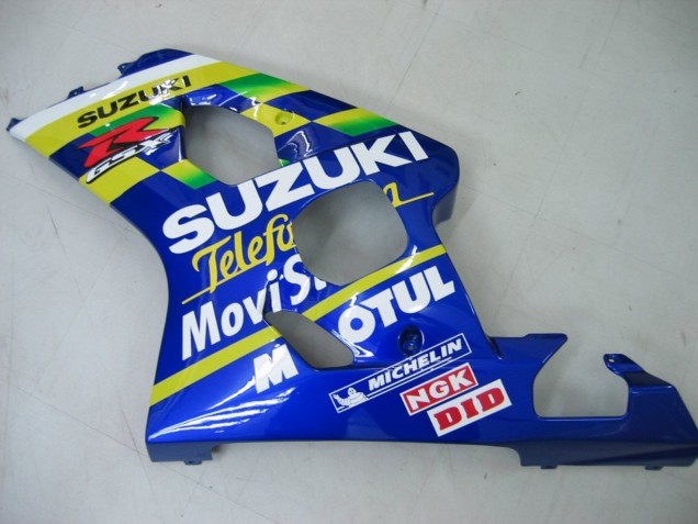 Purchase 2004-2005 Blue White Yellow Green Telefumica Motul MoviStar Suzuki GSXR 600 / GSXR 750 Motorcycle Fairings UK