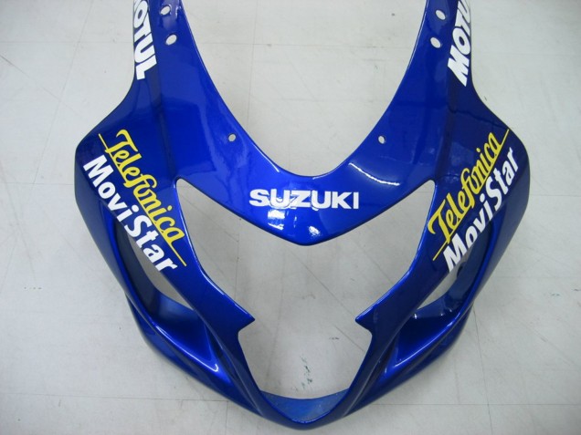 Purchase 2004-2005 Blue White Yellow Green Telefumica Motul MoviStar Suzuki GSXR 600 / GSXR 750 Motorcycle Fairings UK