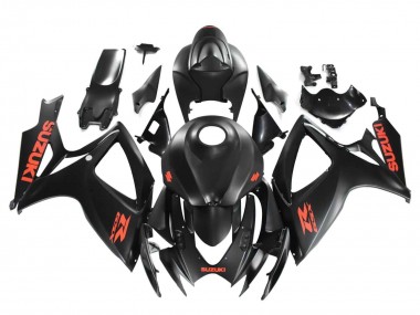 Purchase 2004-2005 Matte Black Red Decal Suzuki GSXR 600 / GSXR 750 Motorcycle Fairings UK