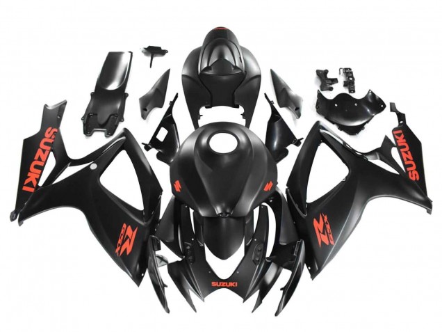 Purchase 2004-2005 Matte Black Red Decal Suzuki GSXR 600 / GSXR 750 Motorcycle Fairings UK