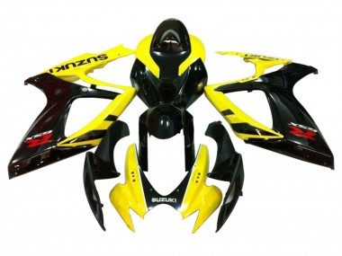 Purchase 2006-2007 Yellow Glossy Black Red Suzuki GSXR 600 / GSXR 750 Motorcycle Fairings UK