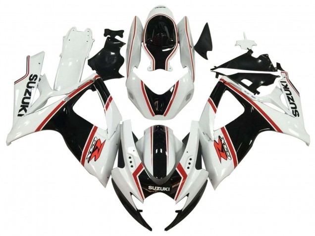 Purchase 2006-2007 White Black Red Suzuki GSXR 600 / GSXR 750 Motorcycle Fairing UK