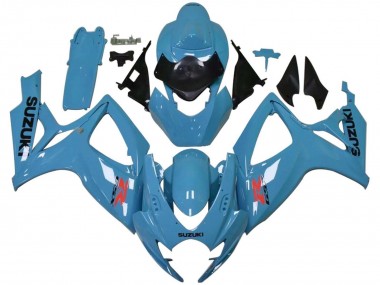 Purchase 2006-2007 Light Blue Black Red Suzuki GSXR 600 / GSXR 750 Motorcycle Fairings UK