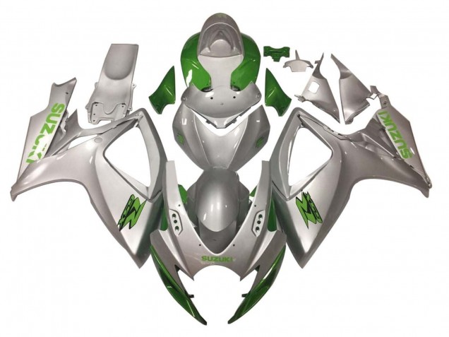 Purchase 2006-2007 Silver Green Suzuki GSXR 600 / GSXR 750 Motorcycle Fairings UK
