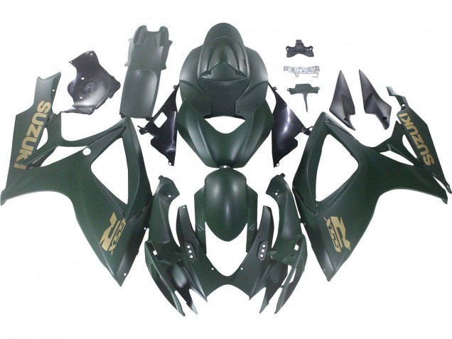 Purchase 2006-2007 Matte Army Green Suzuki GSXR 600 / GSXR 750 Motorcycle Fairings UK