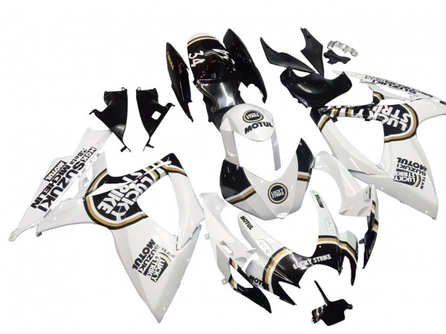 Purchase 2006-2007 White Black Lucky Strike Motul Suzuki GSXR 600 / GSXR 750 Motorcycle Fairings UK