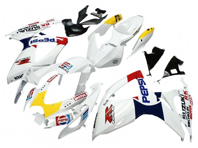 Purchase 2006-2007 White Red Yellow Motul Suzuki GSXR 600 / GSXR 750 Motorcycle Fairings UK