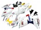Purchase 2006-2007 White Red Yellow Motul Suzuki GSXR 600 / GSXR 750 Motorcycle Fairings UK