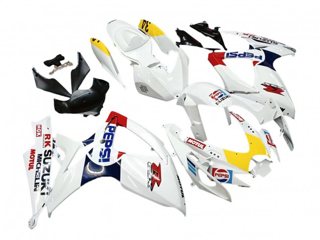 Purchase 2006-2007 White Red Yellow Motul Suzuki GSXR 600 / GSXR 750 Motorcycle Fairings UK