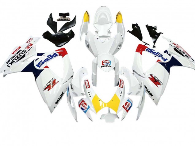 Purchase 2006-2007 White Red Yellow Motul Suzuki GSXR 600 / GSXR 750 Motorcycle Fairings UK