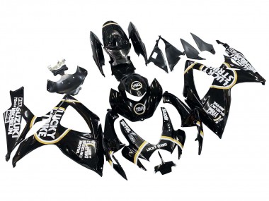 Purchase 2006-2007 Glossy Black White Motul Lucky Strike Suzuki GSXR 600 / GSXR 750 Motorcycle Fairings UK
