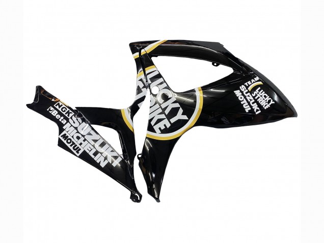 Purchase 2006-2007 Glossy Black White Motul Lucky Strike Suzuki GSXR 600 / GSXR 750 Motorcycle Fairings UK