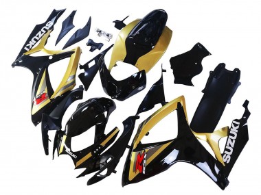 Purchase 2006-2007 Gold Glossy Black Red Suzuki GSXR 600 / GSXR 750 Motorcycle Fairings UK