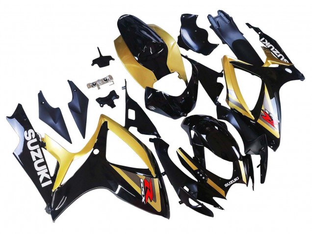 Purchase 2006-2007 Gold Glossy Black Red Suzuki GSXR 600 / GSXR 750 Motorcycle Fairings UK
