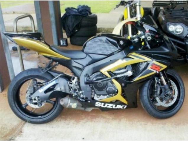 Purchase 2006-2007 Gold Glossy Black Red Suzuki GSXR 600 / GSXR 750 Motorcycle Fairings UK