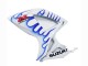 Purchase 2006-2007 White Blue Flame Suzuki GSXR 600 / GSXR 750 Motorcycle Fairings UK