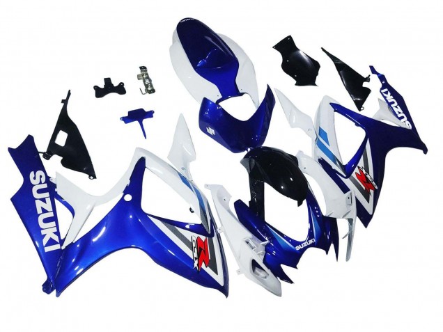 Purchase 2006-2007 White Blue Glossy Black Red Suzuki GSXR 600 / GSXR 750 Motorcycle Fairings UK