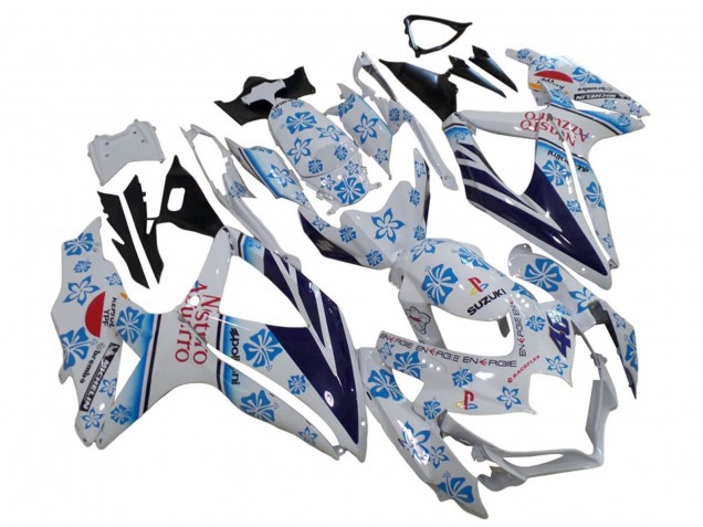 Purchase 2006-2007 White Blue Black Red Nastro Azzurro Suzuki GSXR 600 / GSXR 750 Motorcycle Fairings UK