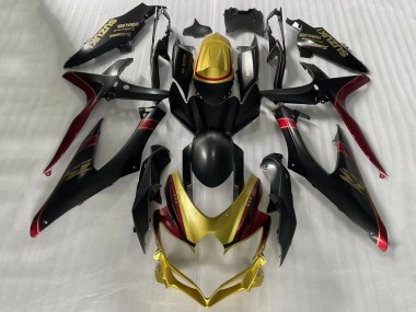 Purchase 2006-2007 Gold Matte Black Red Suzuki GSXR 600 / GSXR 750 Motorcycle Fairings UK