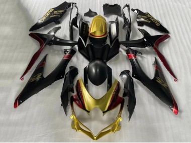 Purchase 2006-2007 Gold Matte Black Red Suzuki GSXR 600 / GSXR 750 Motorcycle Fairings UK