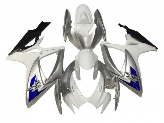 Purchase 2006-2007 White Silver Blue Black Suzuki GSXR 600 / GSXR 750 Motorcycle Fairings UK
