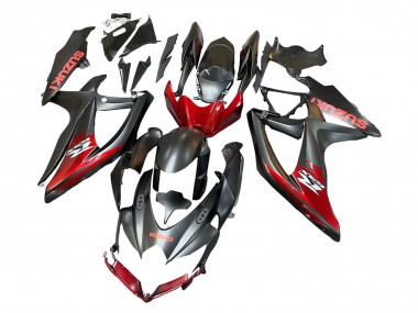 Purchase 2008-2010 Matte Black Red Suzuki GSXR 600 / GSXR 750 Motorcycle Fairings UK