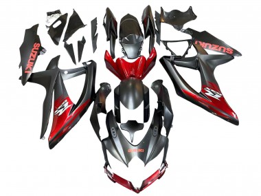 Purchase 2008-2010 Matte Black Red Suzuki GSXR 600 / GSXR 750 Motorcycle Fairings UK