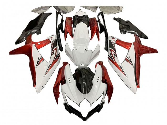 Purchase 2008-2010 White Orange Glossy Black Suzuki GSXR 600 / GSXR 750 Motorcycle Fairings UK