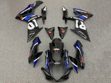 Purchase 2008-2010 Glossy Black White Blue Red Suzuki GSXR 600 / GSXR 750 Motorcycle Fairings UK