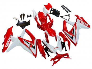 Purchase 2008-2010 White Red Black Suzuki GSXR 600 / GSXR 750 Motorcycle Fairings UK