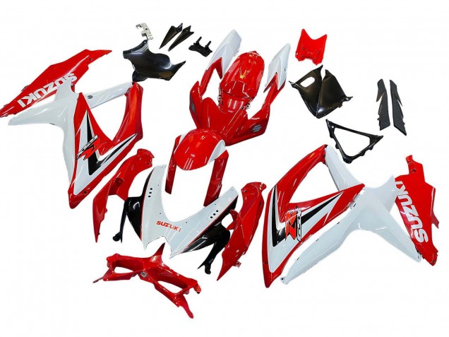 Purchase 2008-2010 White Red Black Suzuki GSXR 600 / GSXR 750 Motorcycle Fairings UK