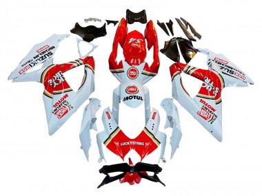 Purchase 2008-2010 White Red Motul Lucky Strike Suzuki GSXR 600 / GSXR 750 Motorcycle Fairings UK
