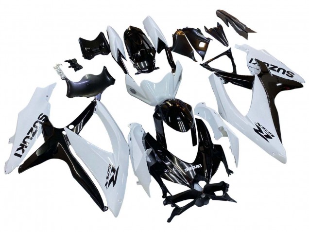 Purchase 2008-2010 White Black Suzuki GSXR 600 / GSXR 750 Motorcycle Fairing UK