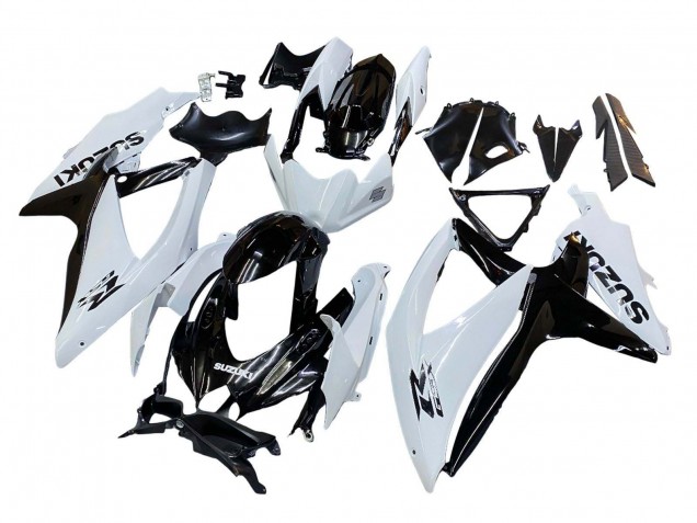 Purchase 2008-2010 White Black Suzuki GSXR 600 / GSXR 750 Motorcycle Fairing UK