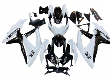 Purchase 2008-2010 White Black Suzuki GSXR 600 / GSXR 750 Motorcycle Fairing UK