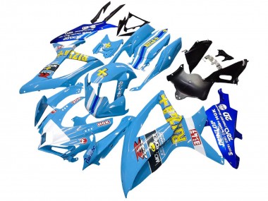 Purchase 2008-2010 Blue Yellow Rizla Suzuki GSXR 600 / GSXR 750 Motorcycle Fairings UK
