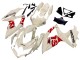 Purchase 2008-2010 Cream White Red Black Suzuki GSXR 600 / GSXR 750 Motorcycle Fairings UK