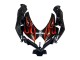 Purchase 2008-2010 Glossy Black Orange Flame Suzuki GSXR 600 / GSXR 750 Motorcycle Fairings UK