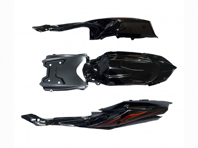 Purchase 2008-2010 Glossy Black Orange Flame Suzuki GSXR 600 / GSXR 750 Motorcycle Fairings UK