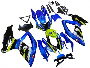 Purchase 2008-2010 Blue Fluorescent Green Shark Suzuki GSXR 600 / GSXR 750 Motorcycle Fairings UK
