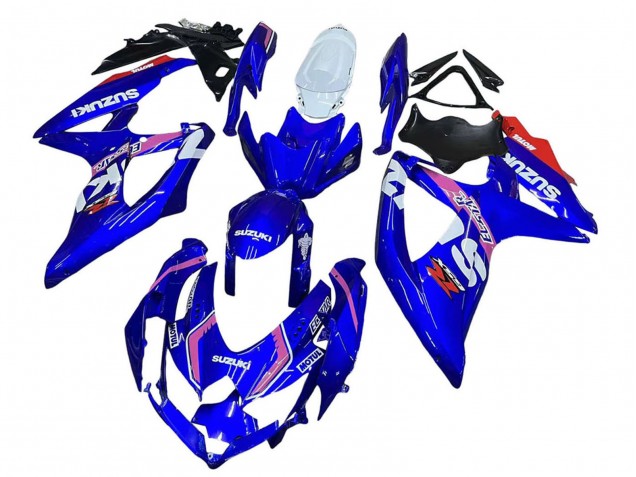Purchase 2008-2010 White Blue Pink Ecstar Motul Suzuki GSXR 600 / GSXR 750 Motorcycle Fairings UK