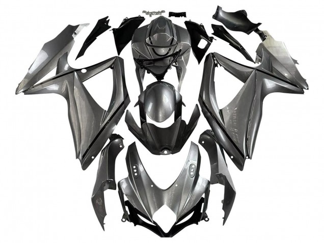 Purchase 2008-2010 Matte Grey Black Suzuki GSXR 600 / GSXR 750 Motorcycle Fairings UK