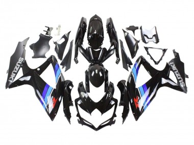 Purchase 2008-2010 Glossy Black Blue Suzuki GSXR 600 / GSXR 750 Motorcycle Fairings UK